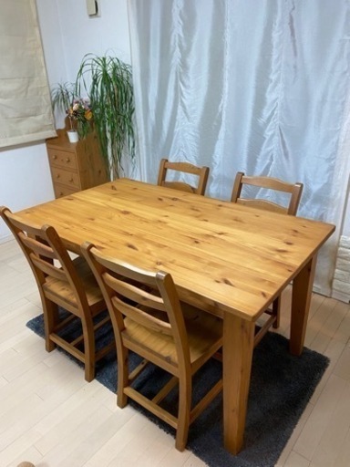 カントリー家具　ダイニングテーブルセット