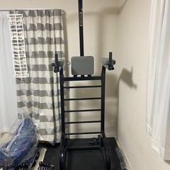 チンニング台　懸垂台　ディップス台　ぶら下がり健康機　腹筋　HE...