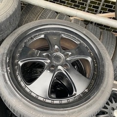 バリ山タイヤ付き　225/40R18 PCD113.4 ５穴