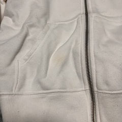 パーカー　白の画像