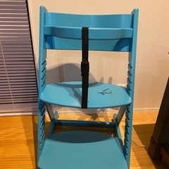 【美品】ベビー　キッズ　ハイチェアー　ターコイズブルー