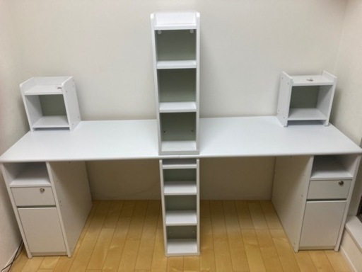 ロウヤ　学習机　2人用