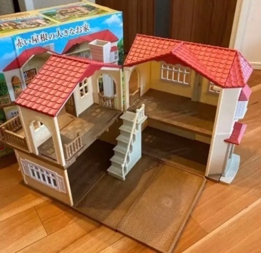 美品 シルバニア ファミリー　赤い屋根の大きなお家