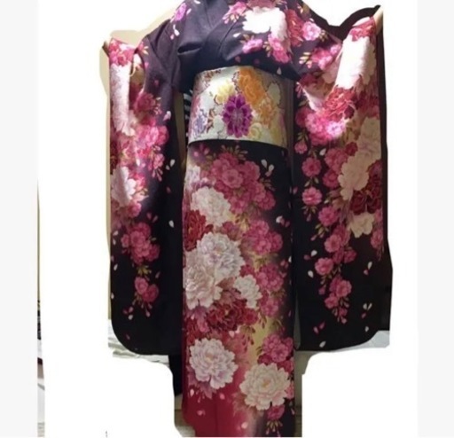 振袖♪振り袖 ピンクブラウン