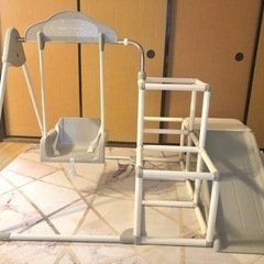 わんぱくスライダージム⭐︎ブランコ付き　滑り台　鉄棒