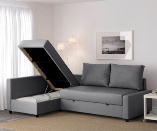 IKEA コーナーソファベッド 収納付き