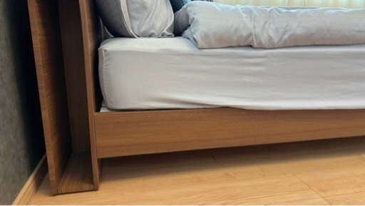 ［お譲りする方決まっております］］ダブル ベッド（マットレス付き)フランスベッド