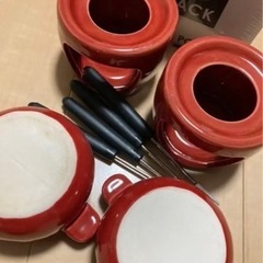 取引中　チーズフォンデュ鍋の画像