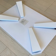ニトリ　折りたたみテーブル　ホワイトの画像
