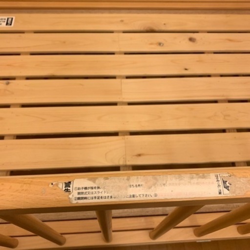 ベビーベッド　国産ヒノキ使用　5万円のお品　120×70サイズ