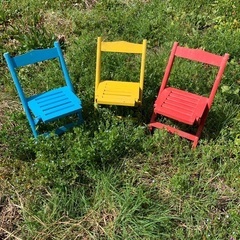 至急！子供用　木製折りたたみ椅子