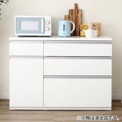 美品★ニトリ 食器棚 カウンターキッチンの画像