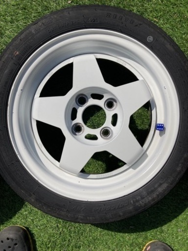 pcd100 4穴　5本スポーク　ホイール　タイヤセット