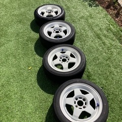 pcd100 4穴　5本スポーク　ホイール　タイヤセット
