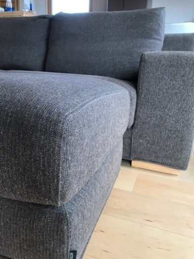 再値下げ ACTUS アクタス ソファ 美品 オットマン付き　グレー＆ブラウン