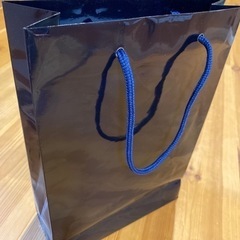 紺色紙袋5枚セットの画像