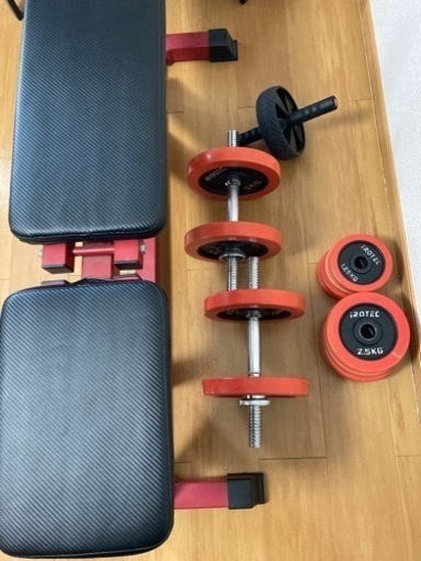 ダンベル、ベンチ　セット