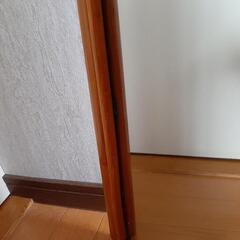 鏡　壁掛け　竹製　約105cmの画像