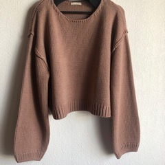 チャンキーニット＆インナーワンピース新品の画像
