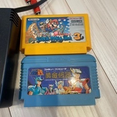 ネオファミとソフト2本の画像