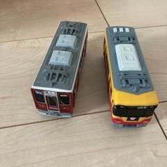 京阪電車　阪急電鉄　プルバックカーの画像