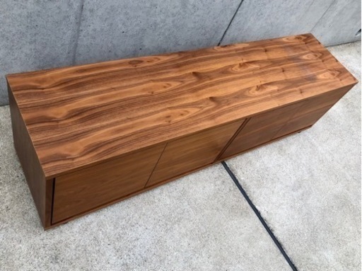 無印良品 muji ウォールナット AVボード テレビ台 スタッキングキャビネット 木製扉 