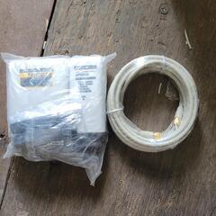 新品　アンテナ　UHF　ブースター　同軸ケーブル