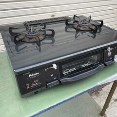 ★ 動作〇 ★ LPガス用 ガステーブル パロマ IC-N900B-R 押スイッチ式 2口 グリル付 2016年式 ガスコンロ