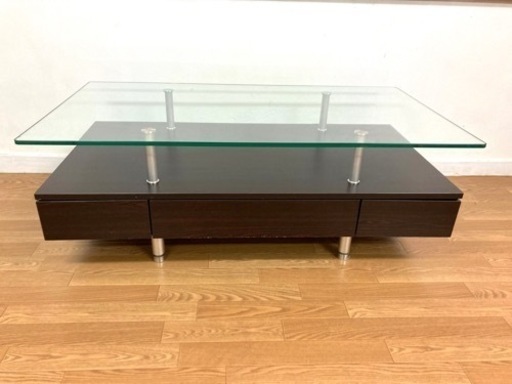 【値下げしました！】ニトリ　センターテーブル リビング家具 テーブル センターテーブル W120 ミドルブラウン