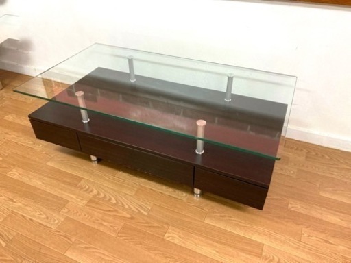 【値下げしました！】ニトリ　センターテーブル リビング家具 テーブル センターテーブル W120 ミドルブラウン