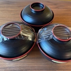 新品未使用　お吸い物茶碗３個セットの画像