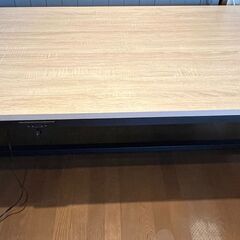 【引渡済】電源タップ付き 作業テーブル アイアン脚 幅180cm...