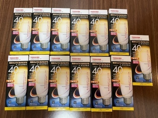 LED電球　LDT6L-G/S/40W  (新品13個)
