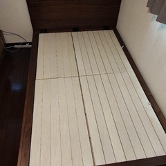 無印良品　セミダブルベッド　オーク材　無垢　タモ材　パイン材　の画像
