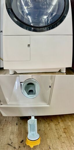 美品【 HITACHI 】日立 ビックドラム 洗濯11.0㎏/乾燥6.0㎏ ドラム式洗濯機 風アイロン ヒートリサイクル乾燥 温水ナイアガラ洗浄 BD-SV110AL