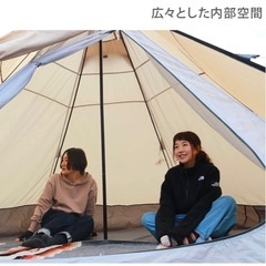 DOD ワンポールテント　M タン　ベージュ　キャンプの画像