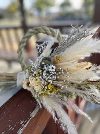 白無垢に合わせるリースブーケ