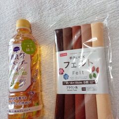 手芸用フエルト　茶色系の画像
