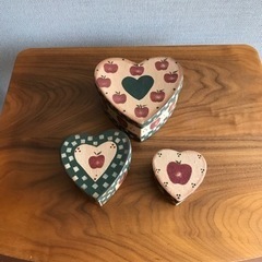 ハートの小物いれ　3個セット　　お値下げしました