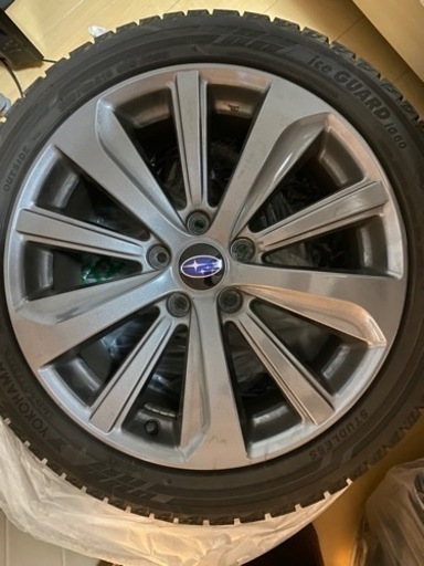 スバルWRXS4 2.0GT純正ホイール 225 45/R18 4本セット スタッドレスタイヤ 