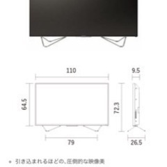 49インチ HDD内蔵 フナイテレビの画像