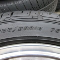 軽自動車用 165/50R16中古タイヤ 4本セット ！おまけホイール付き②の画像