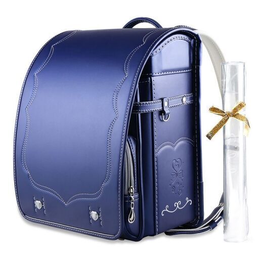 【新品】女の子ランドセル ベーシックガール ネイビー 6年保証　おまけ付き