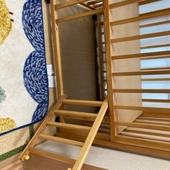 【休日引き取り限定】ベビーベッドとメリーの画像