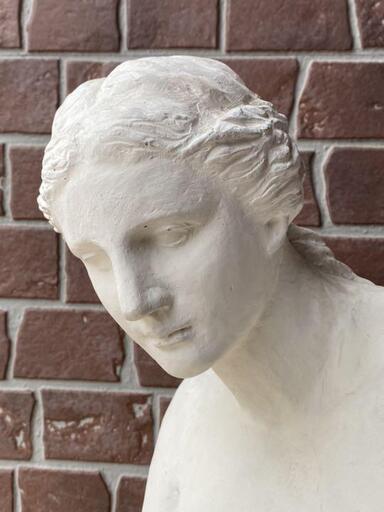 ◎お値下げしました♪ 逸品貴重希少 白磁 石像 石膏像 美人胸像裸婦 女神 デッサン モチーフ 古美術品西洋彫刻旧家蔵出うぶだし