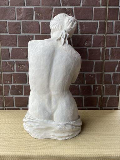 ◎お値下げしました♪ 逸品貴重希少 白磁 石像 石膏像 美人胸像裸婦 女神 デッサン モチーフ 古美術品西洋彫刻旧家蔵出うぶだし