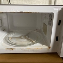 電子レンジ・白の画像