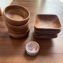 木のお皿　まとめて8点の画像