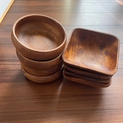 木のお皿　まとめて8点