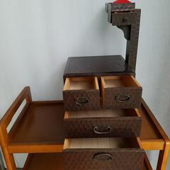 鎌倉彫り裁縫箱アンティークの画像